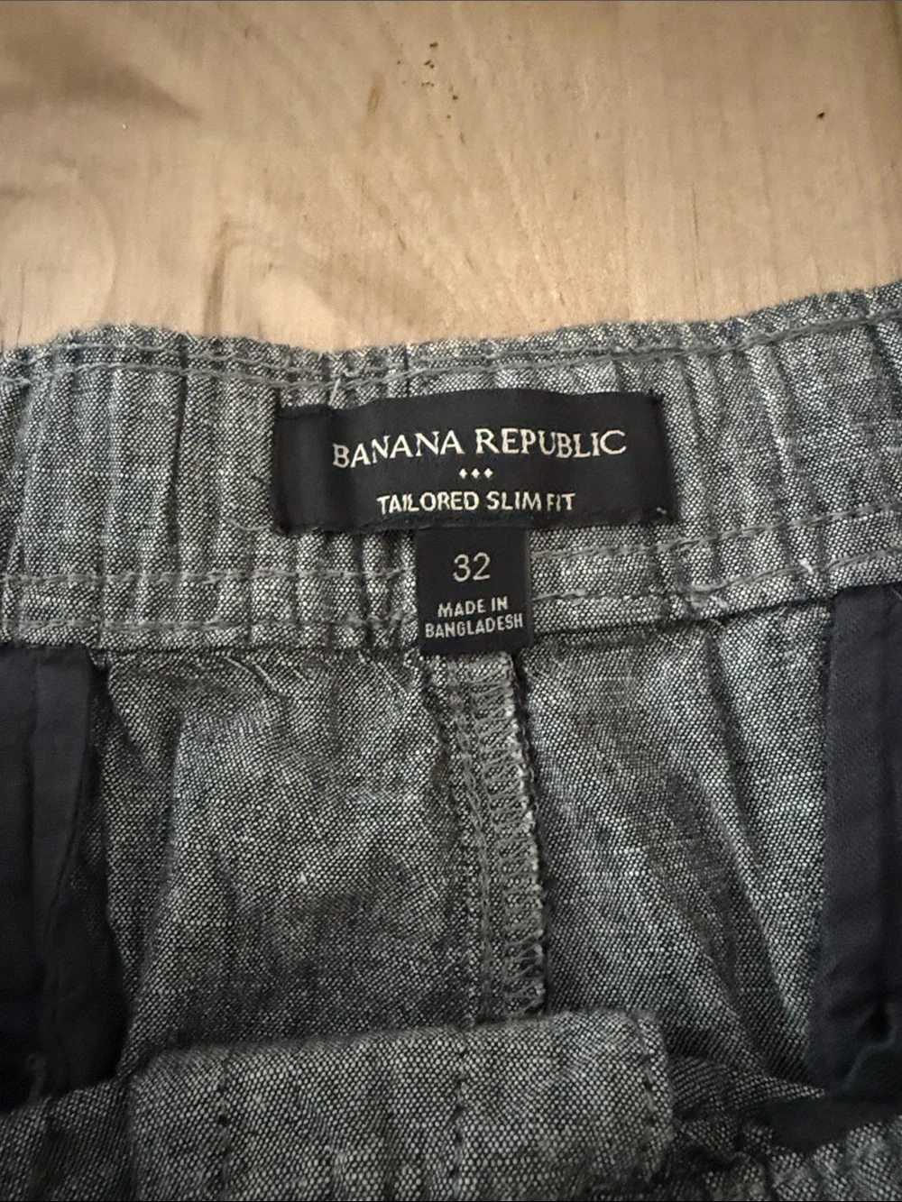 Men's Gray Drawstring Linen-Blend Shorts
